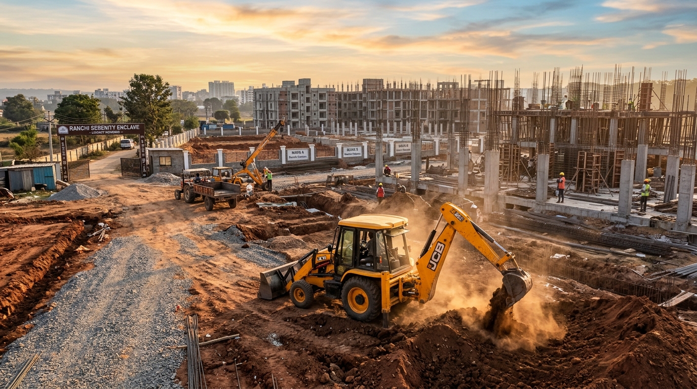 BSE LAND CORP Heavy Civil JCB Execution in Ranchi